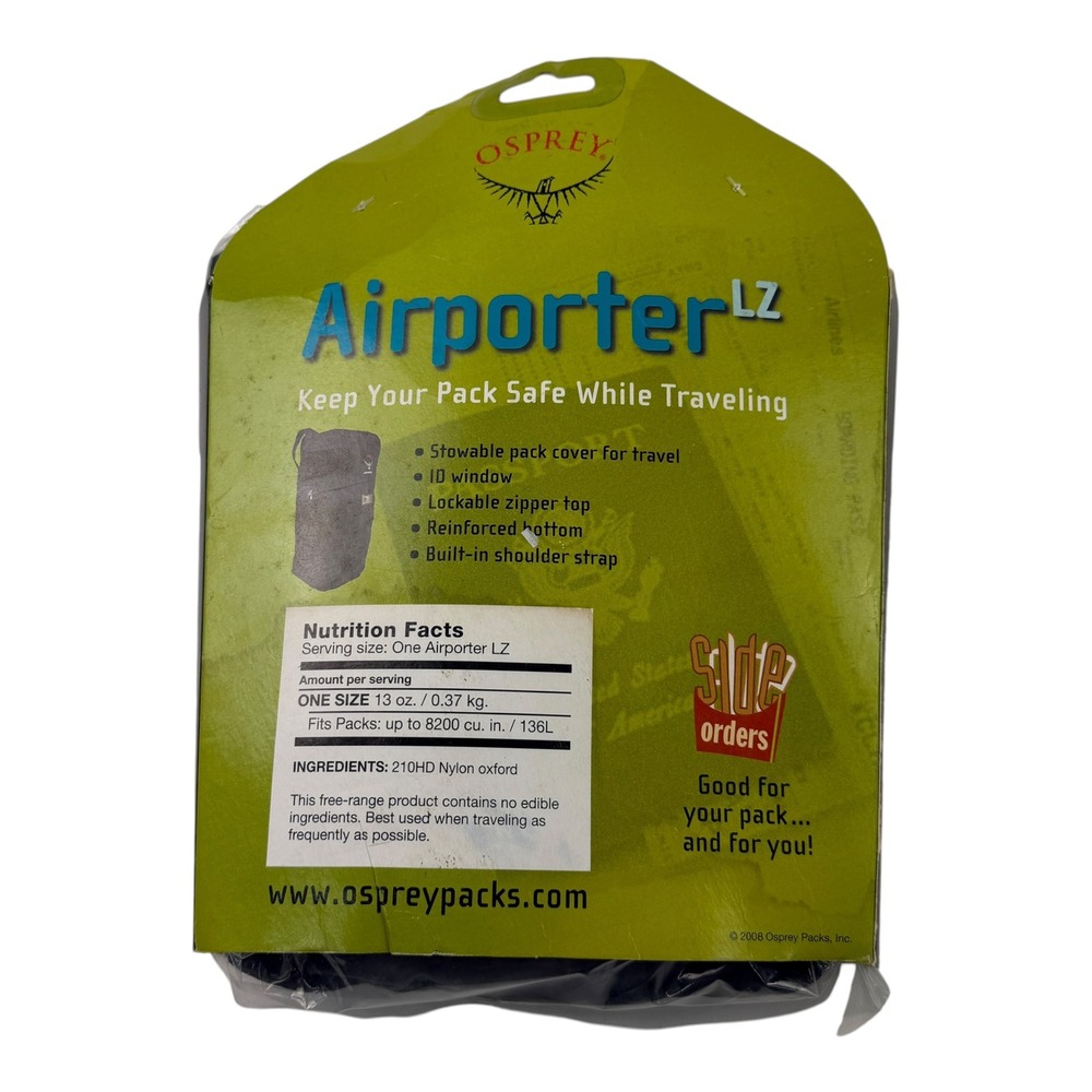 Osprey Airporter LZ Black Backpack Travel Cover Large 136L 8225 cu in NEW - Picture 2 of 5